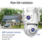 Caméra De Surveillance Extérieure Double Objectif 4K PTZ WiFi