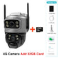 Caméra de Surveillance Solaire 4G Double Objectif 8MP